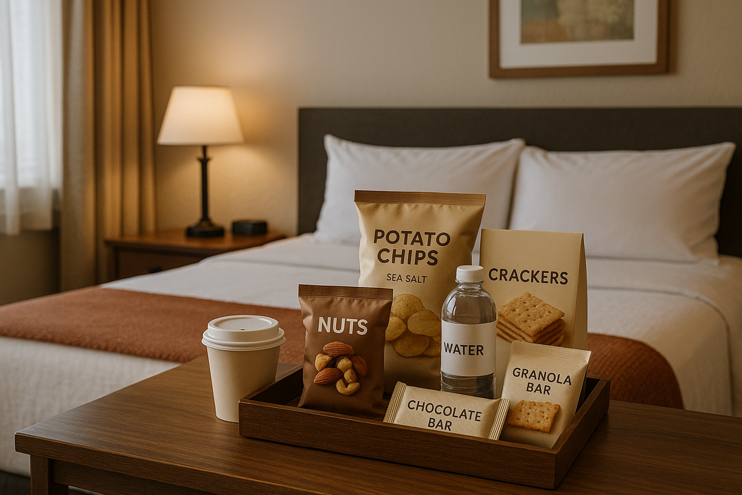Private Label Hotel Snacks for Your Mini Bar