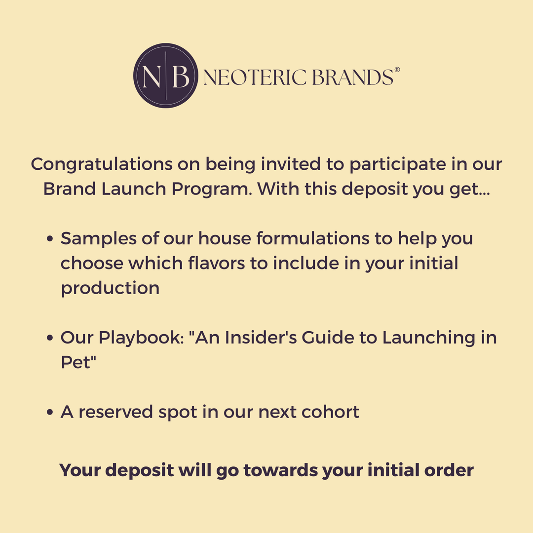 Brand Launch Program Deposit
