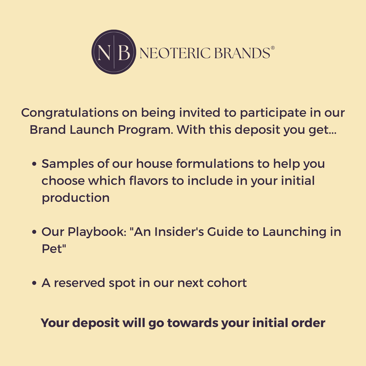 Brand Launch Program Deposit