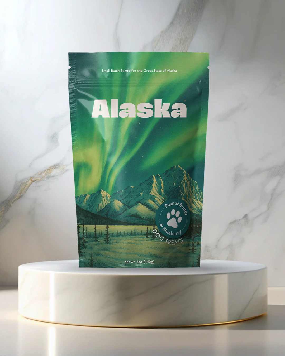 Alaska (Northern Lights) Souvenir Dog Treats - 5oz