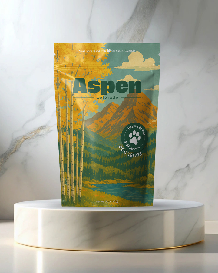 Aspen, CO Summer Souvenir Dog Treats - 5oz