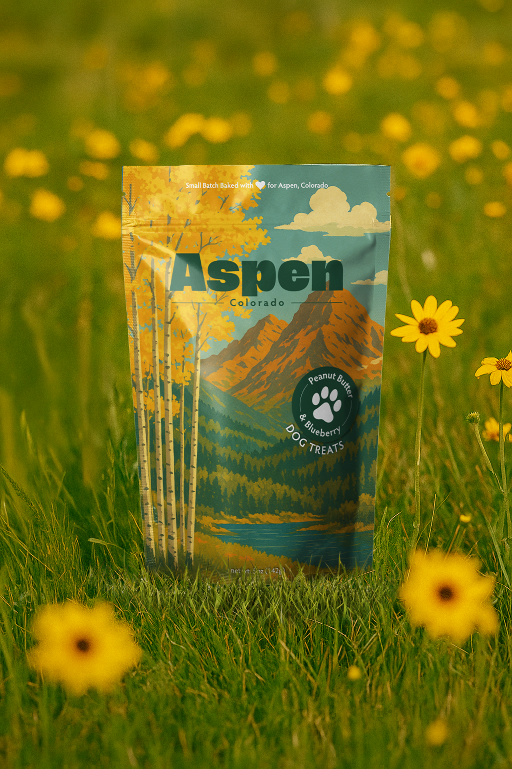 Aspen, CO Summer Souvenir Dog Treats - 5oz