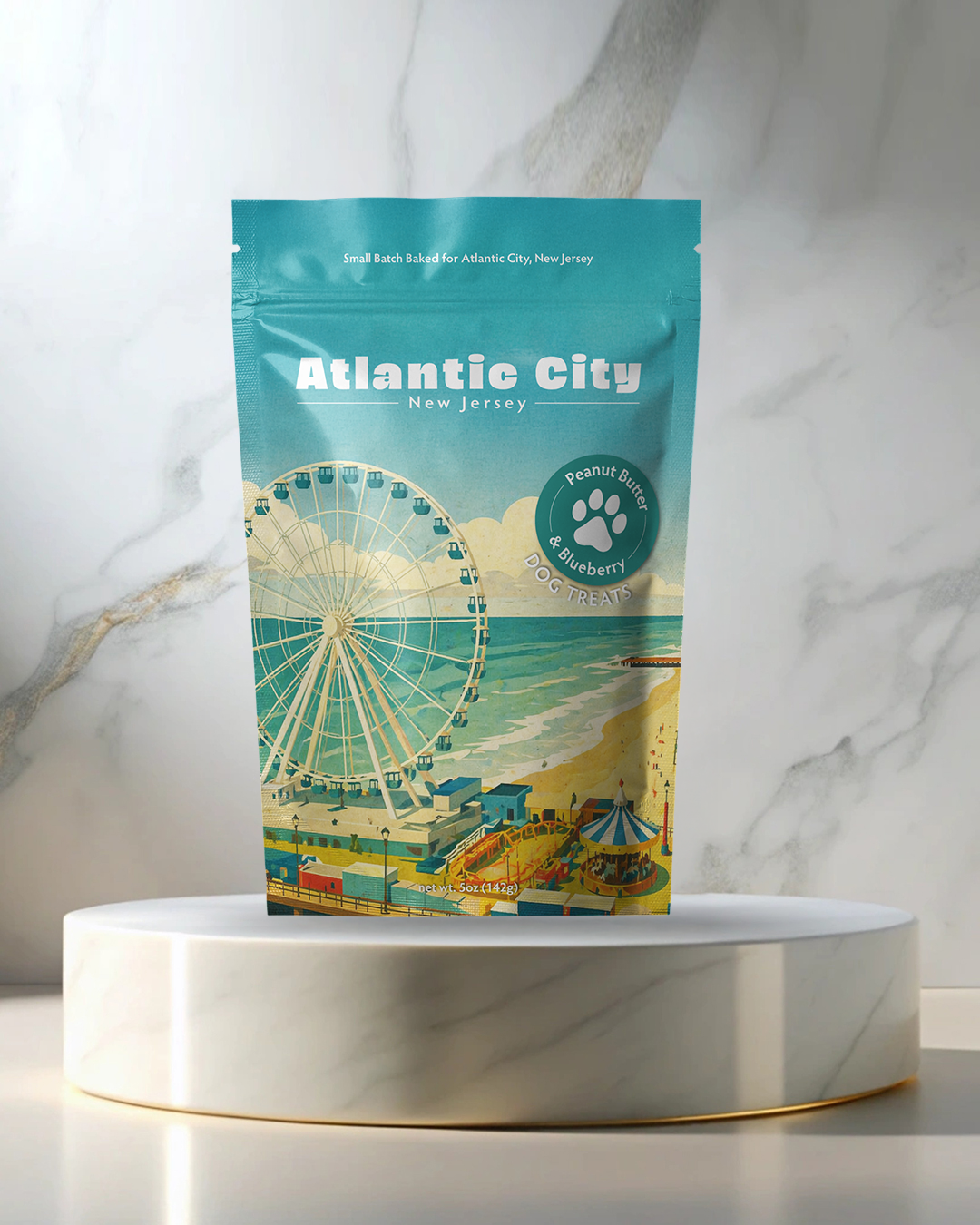 Atlantic City Souvenir Dog Treats - 5oz