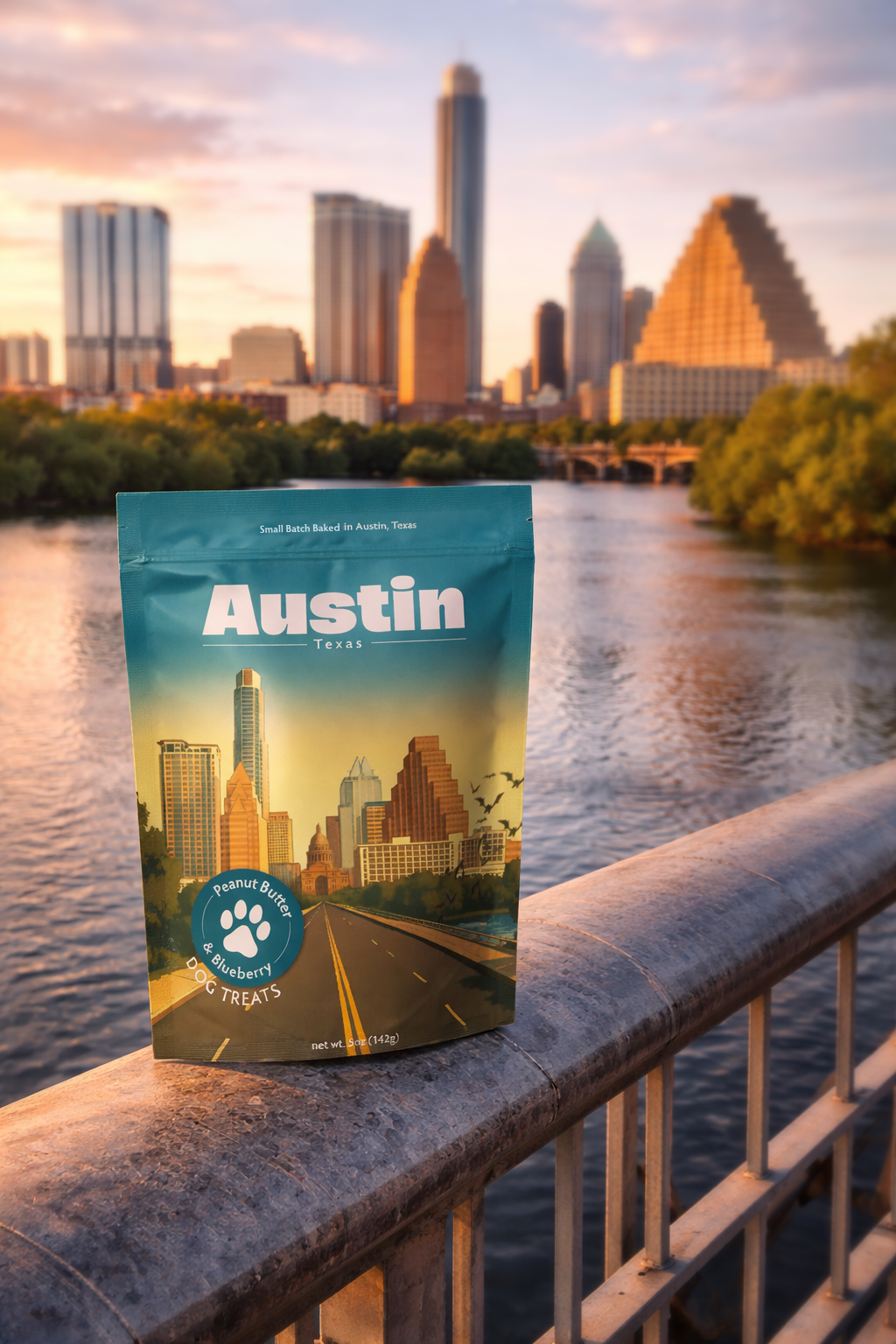 Austin, TX Souvenir Dog Treats - 5oz