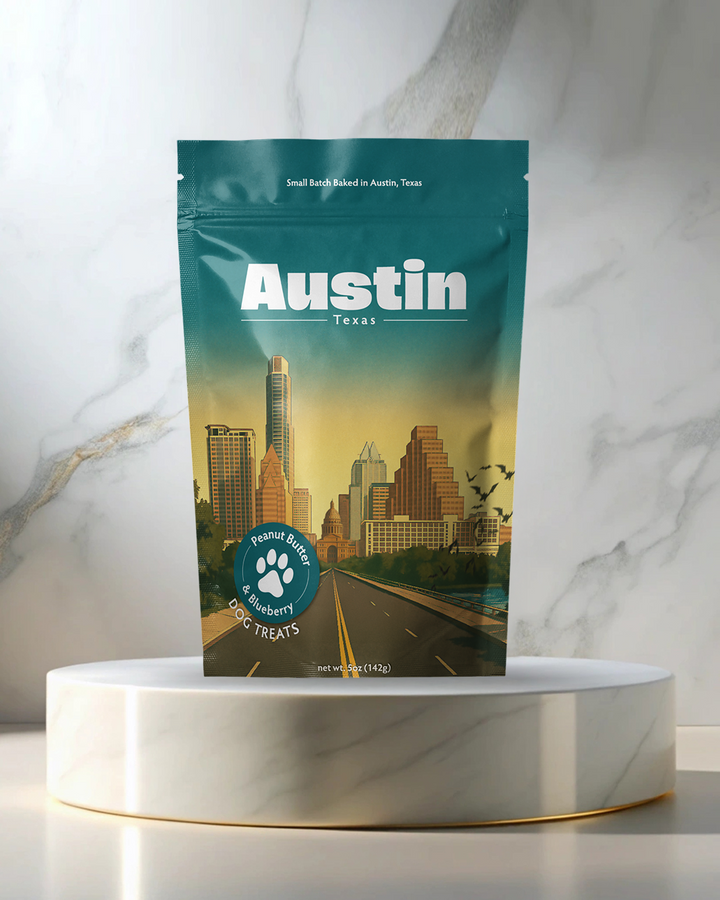Austin, TX Souvenir Dog Treats - 5oz