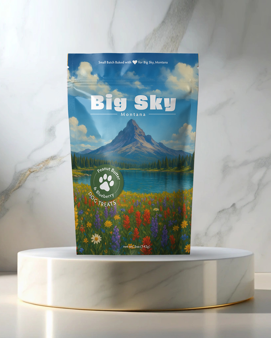 Big Sky, MT Souvenir Dog Treats - 5oz