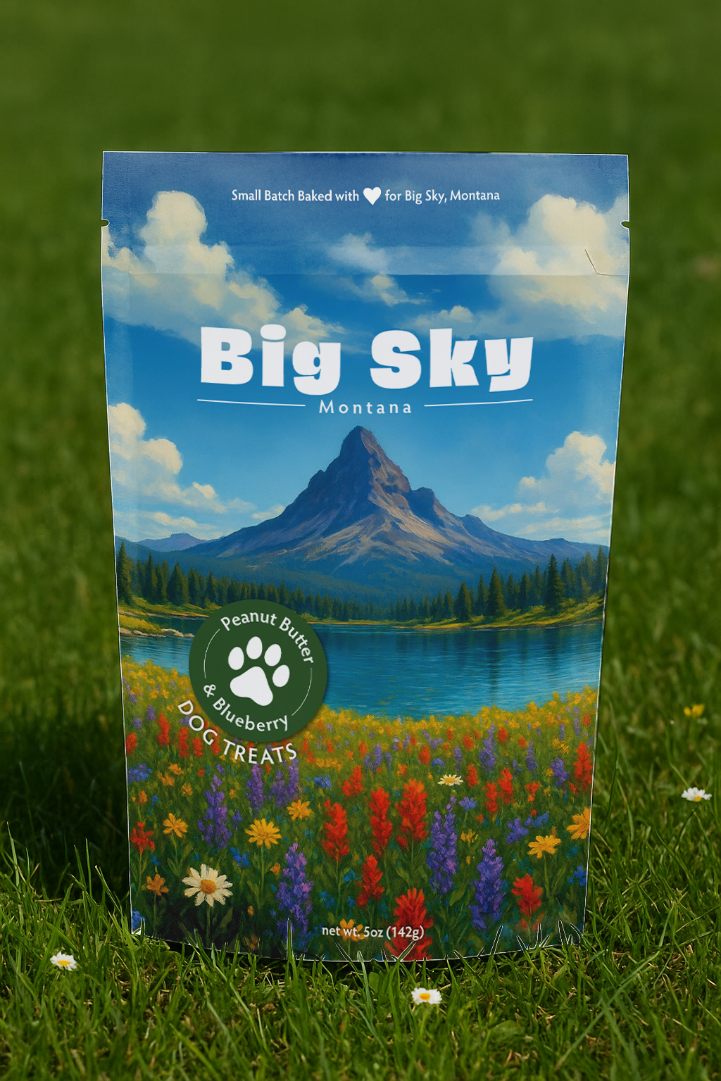 Big Sky, MT Souvenir Dog Treats - 5oz