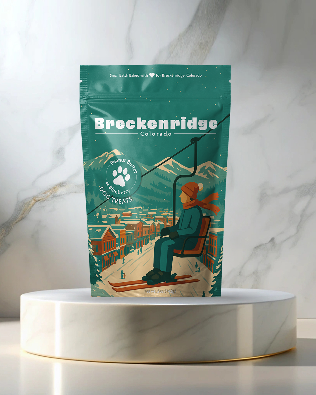 Breckenridge, CO Winter Souvenir Dog Treats - 5oz