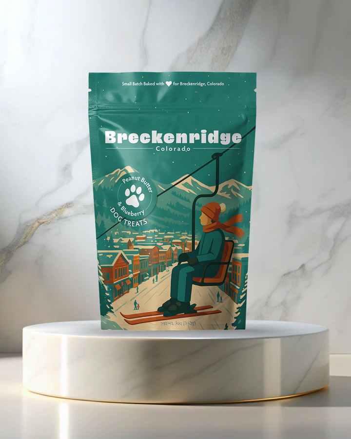 Breckenridge, CO Winter Souvenir Dog Treats - 5oz