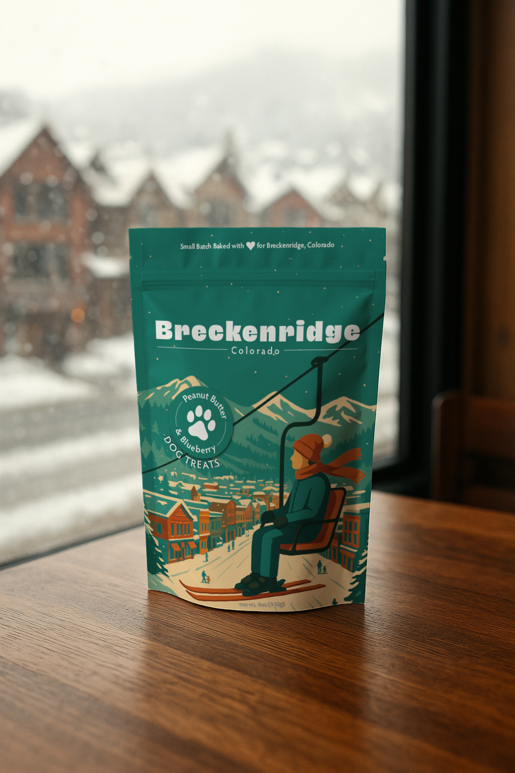 Breckenridge, CO Winter Souvenir Dog Treats - 5oz