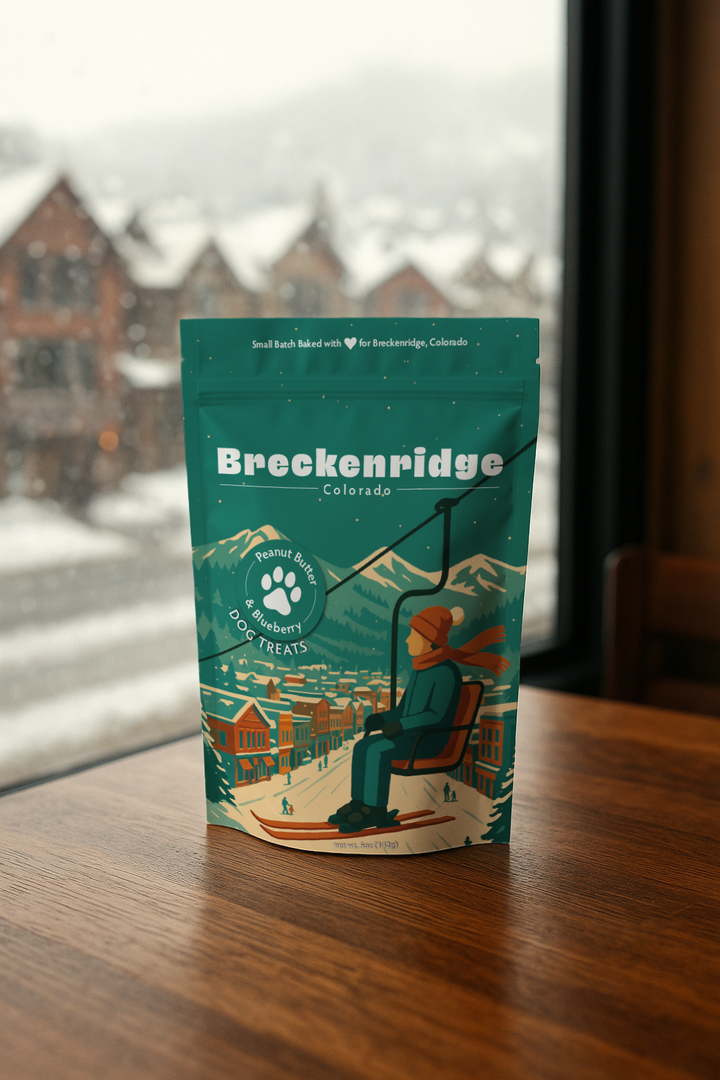 Breckenridge, CO Winter Souvenir Dog Treats - 5oz