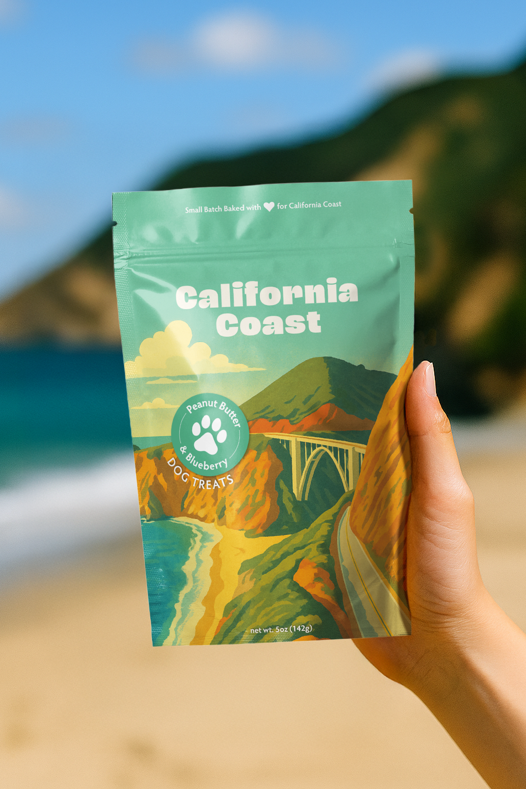 California Coast Souvenir Dog Treats - 5oz