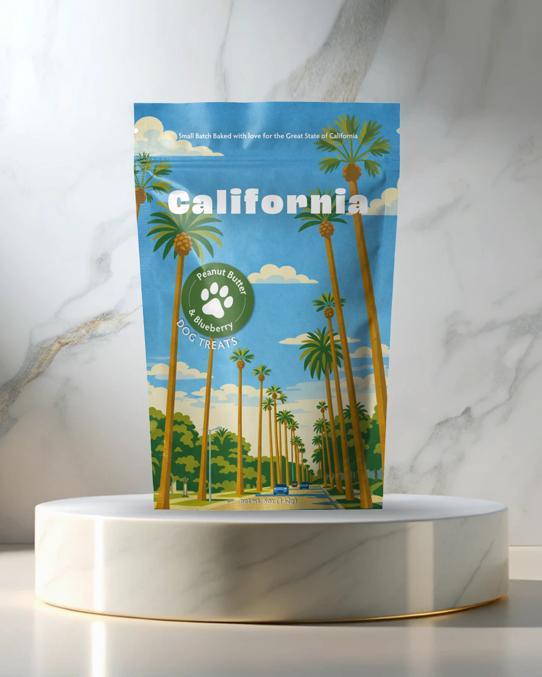 California (Southern) Souvenir Dog Treats - 5oz