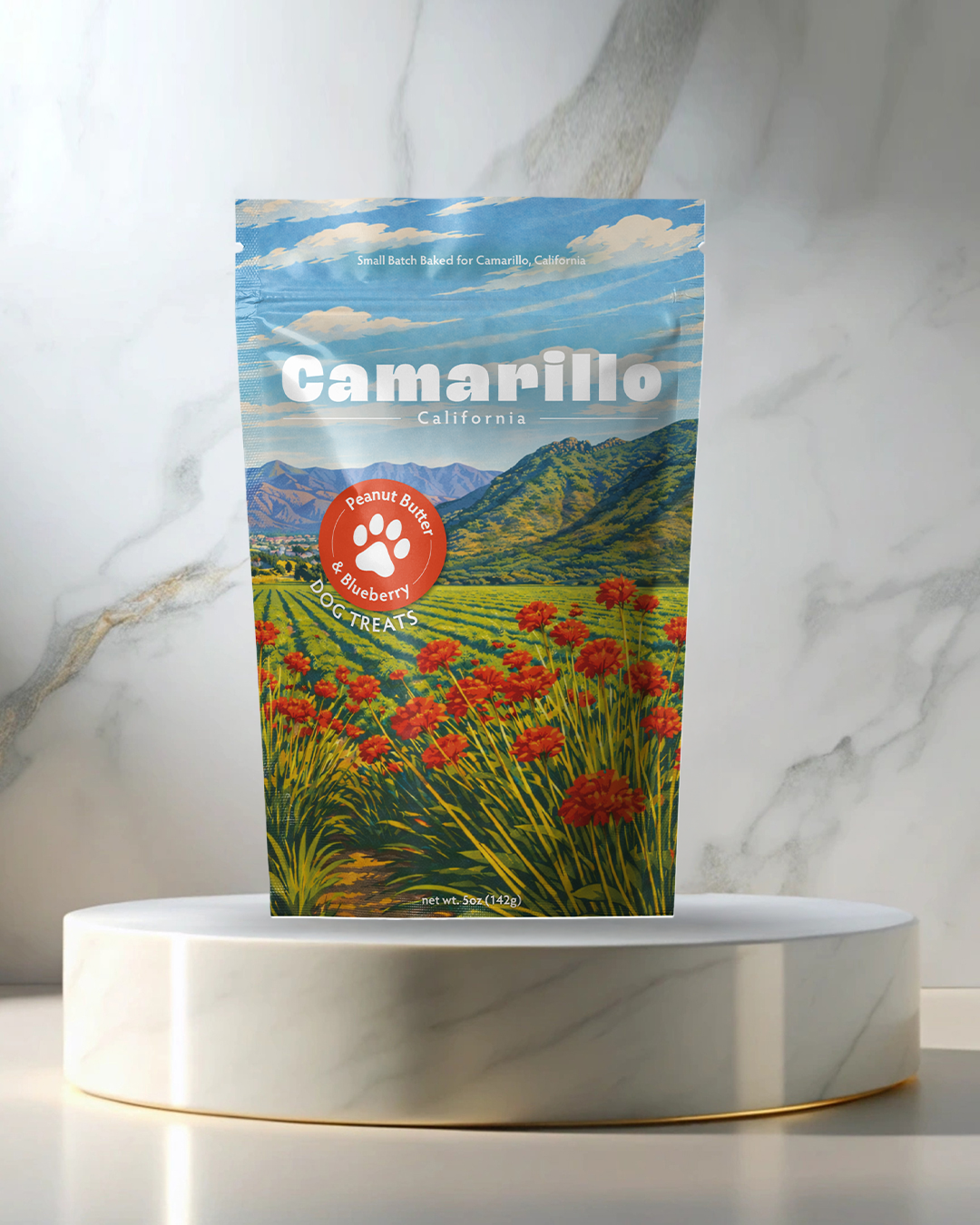Camarillo, CA Souvenir Dog Treats - 5oz