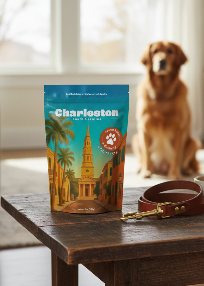 Charleston, SC Souvenir Dog Treats - 5oz