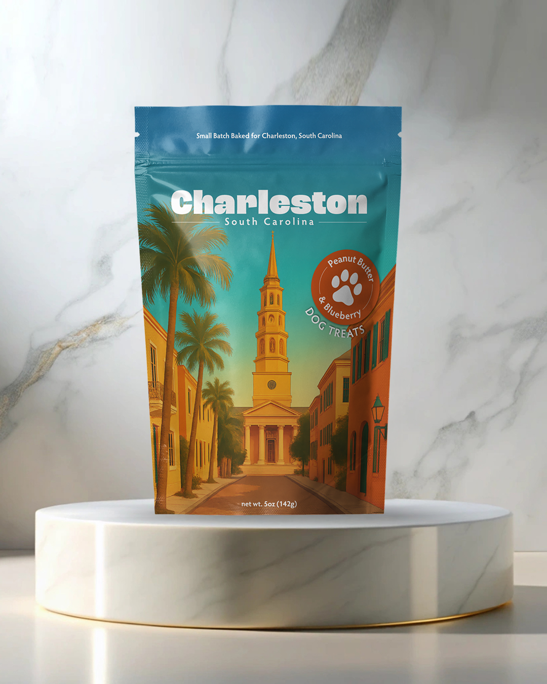 Charleston, SC Souvenir Dog Treats - 5oz