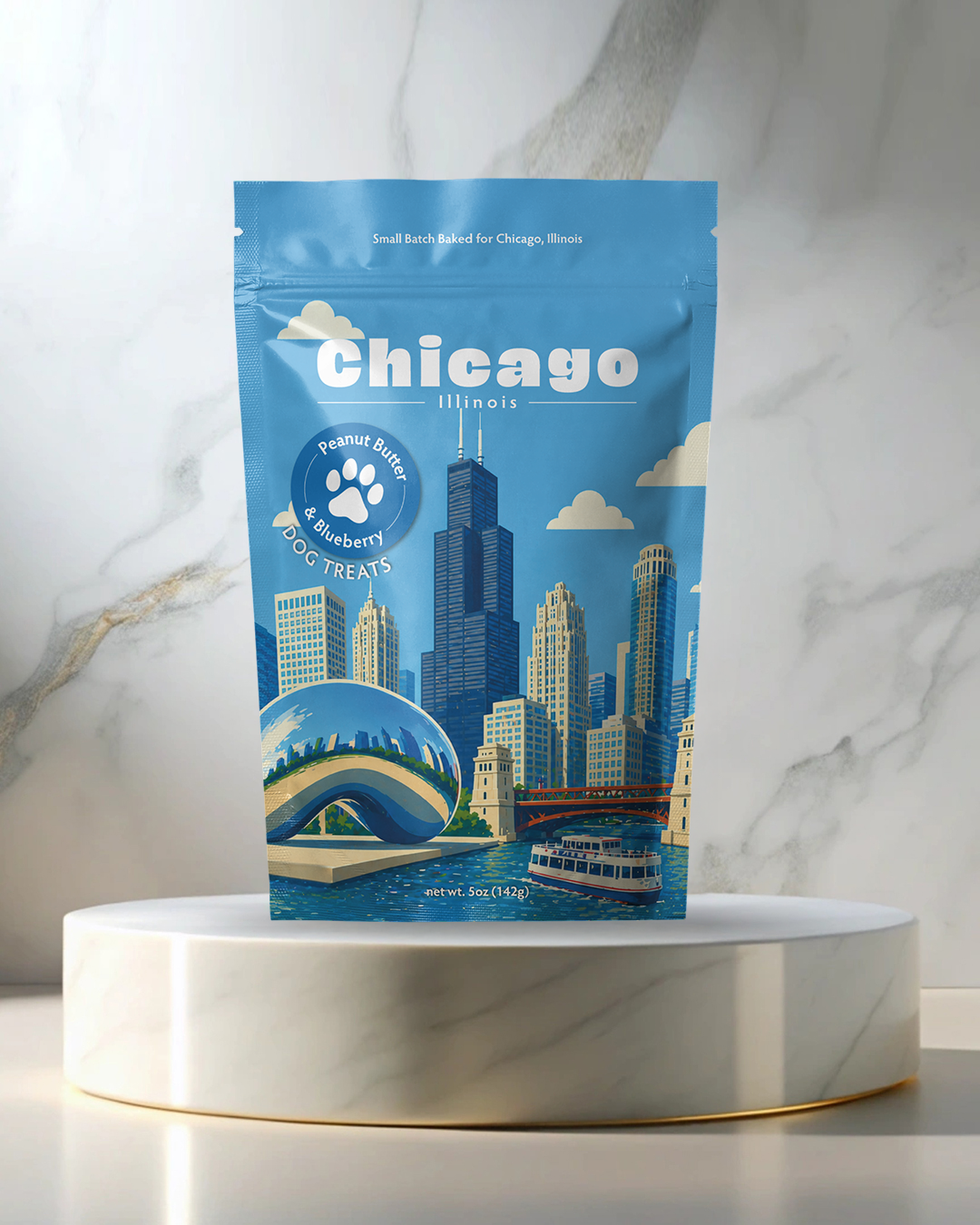 Chicago Souvenir Dog Treats - 5oz