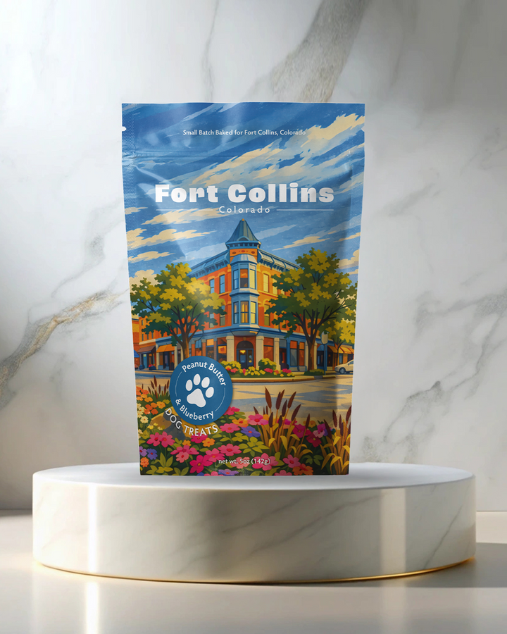 Fort Collins (Old Town) Souvenir Dog Treats - 5oz