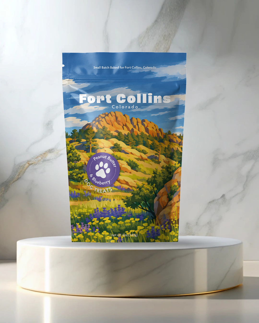 Fort Collins (Horsetooth) Souvenir Dog Treats - 5oz