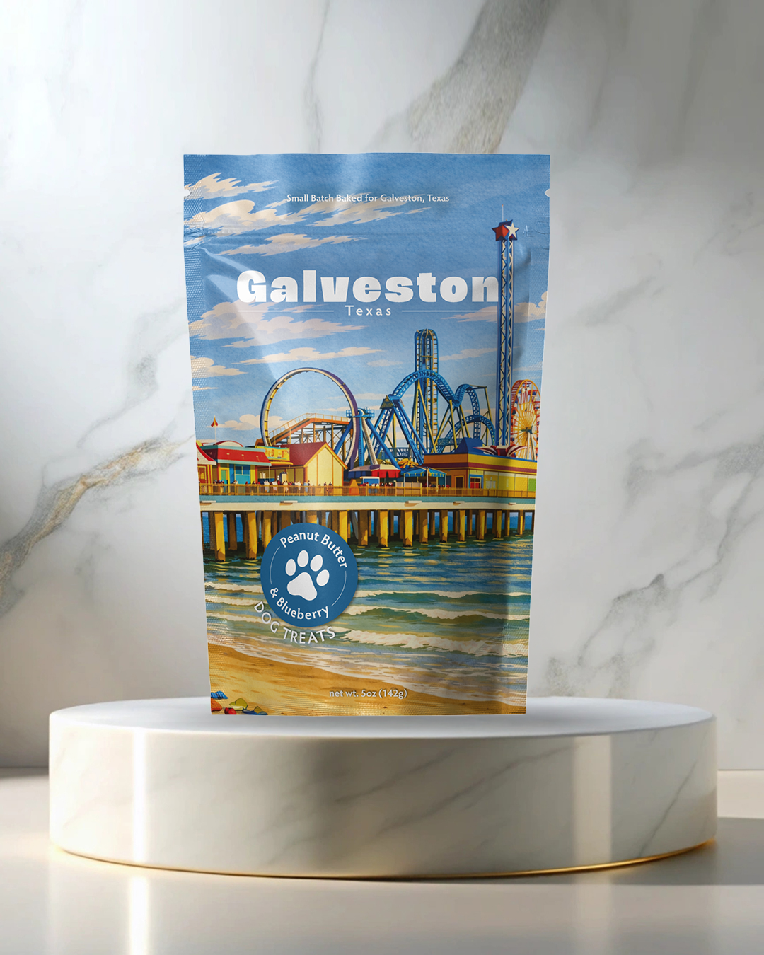 Galveston Souvenir Dog Treats - 5oz