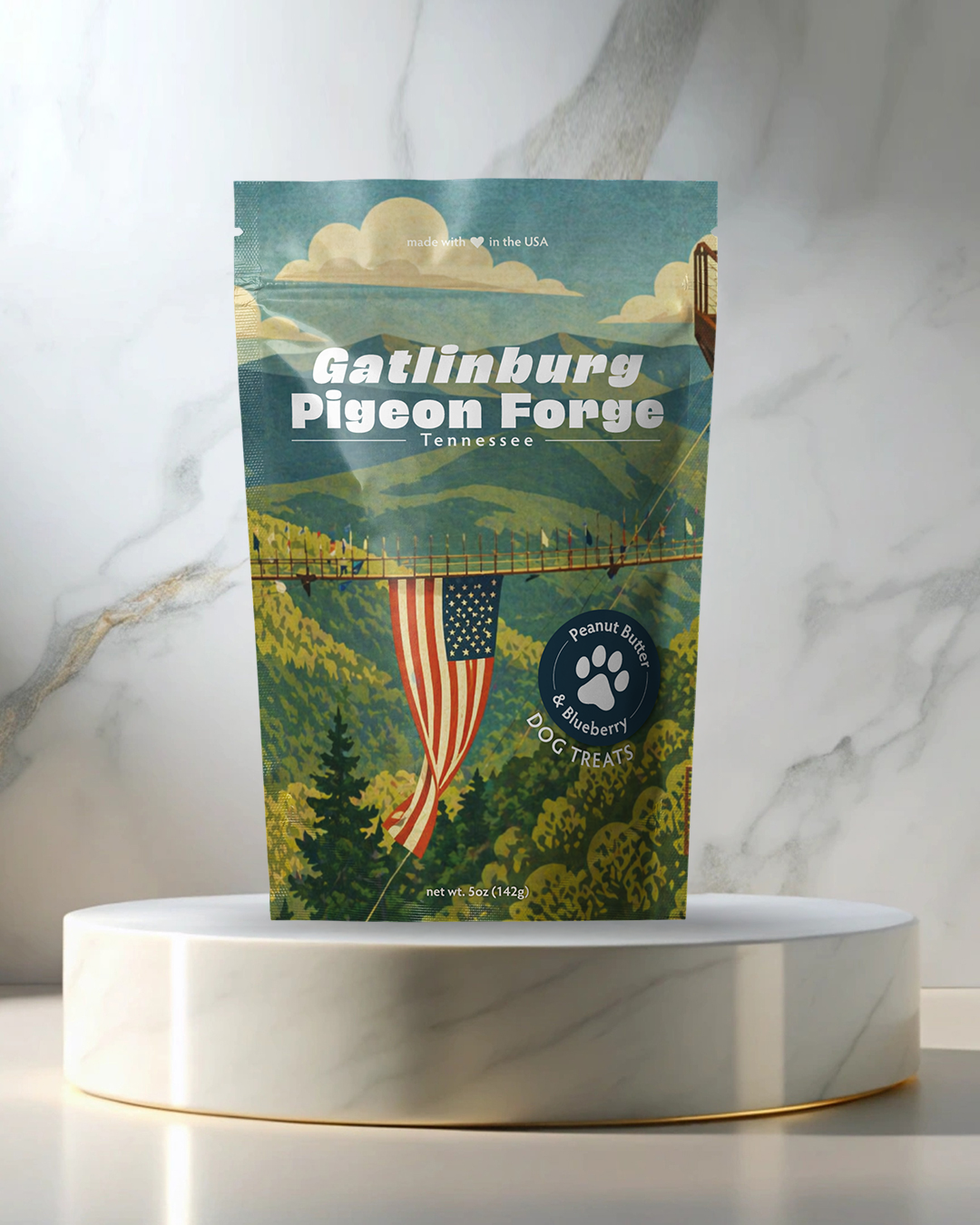 Gatlinburg / Pigeon Forge Souvenir Dog Treats - 5oz