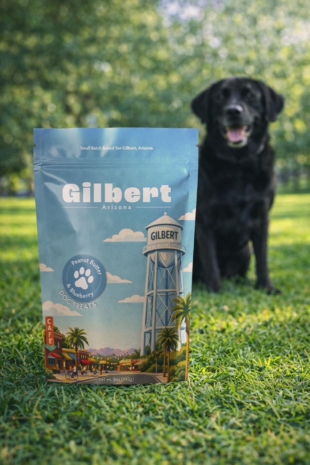 Gilbert, AZ Souvenir Dog Treats - 5oz