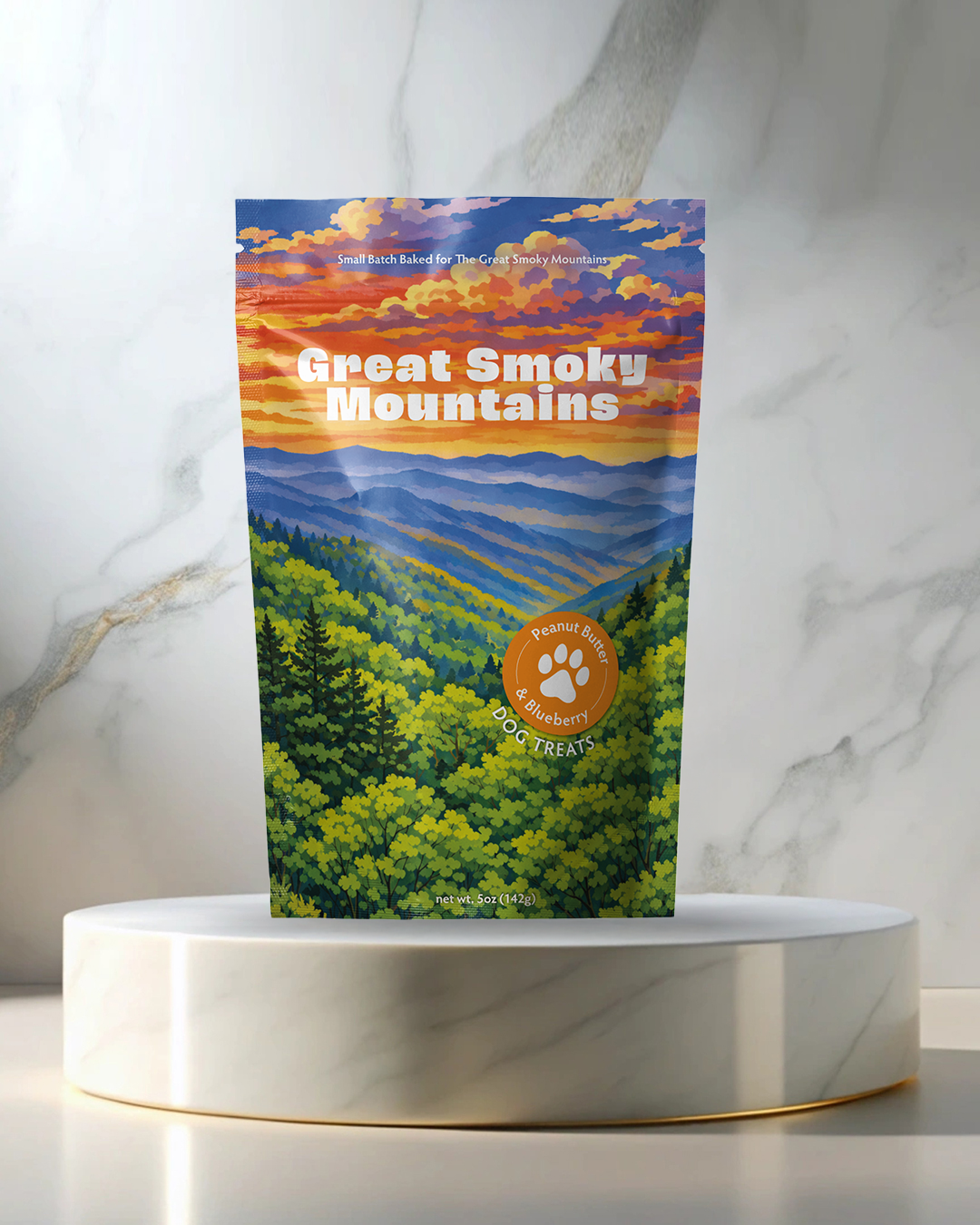 Great Smoky Mountains Souvenir Dog Treats - 5oz