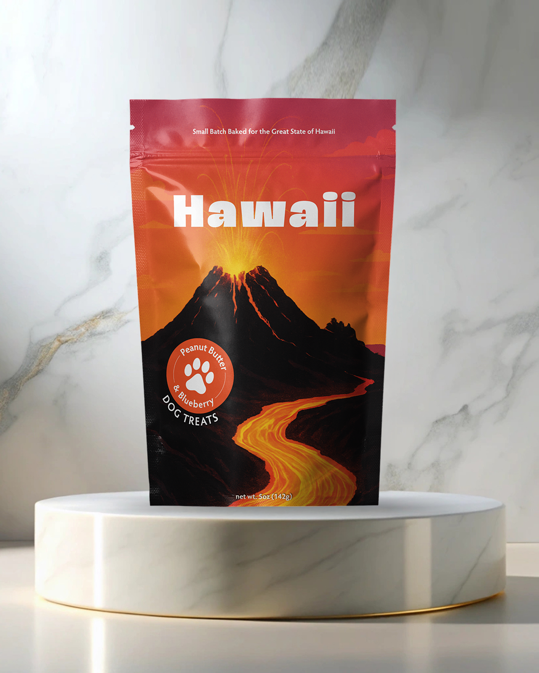 Hawaii Volcano Souvenir Dog Treats - 5oz