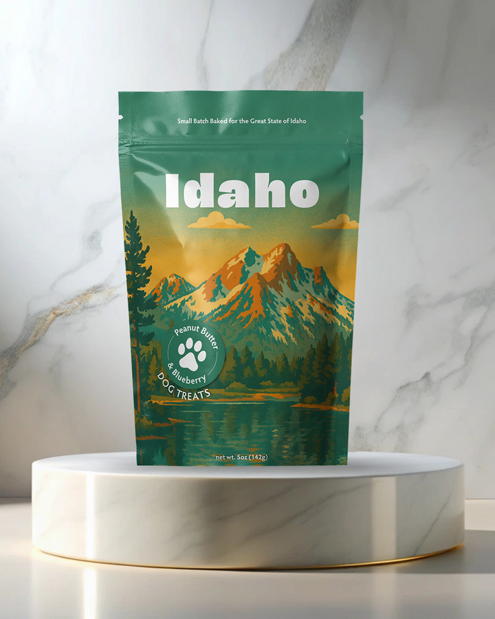 Idaho Mountains Souvenir Dog Treats - 5oz