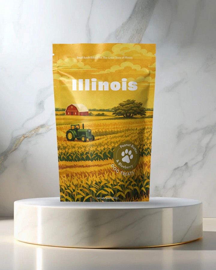 Illinois Souvenir Dog Treats - 5oz