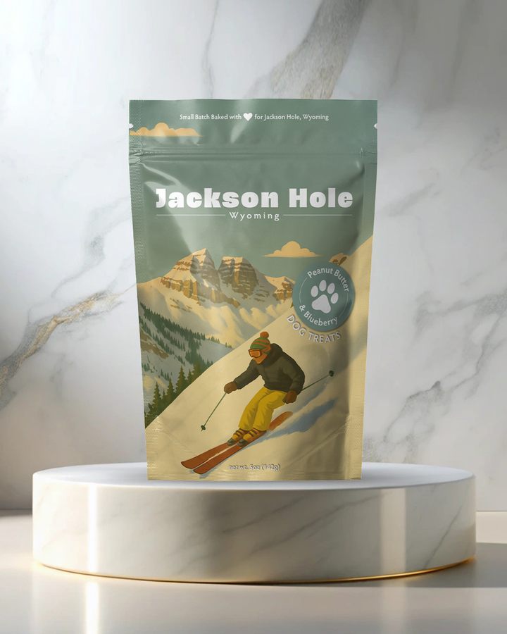 Jackson Hole, WY Winter Souvenir Dog Treats - 5oz