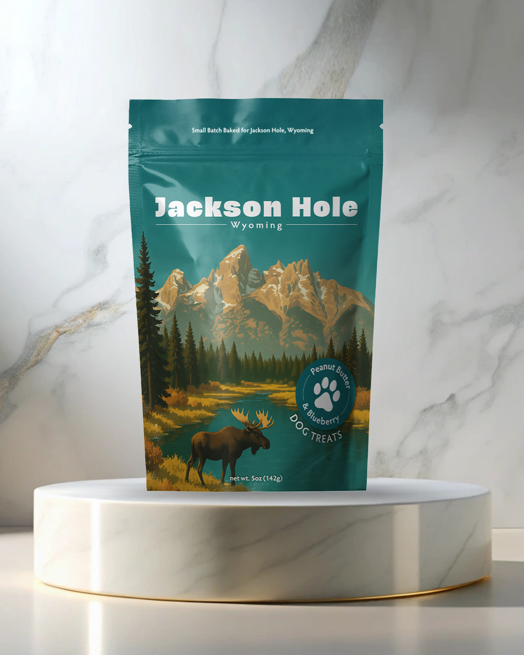Jackson Hole, WY Summer Souvenir Dog Treats - 5oz
