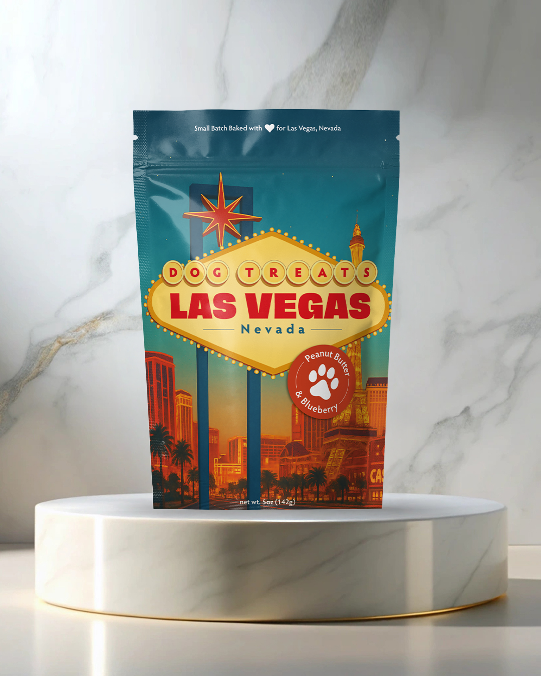 Las Vegas, NV Souvenir Dog Treats - 5oz