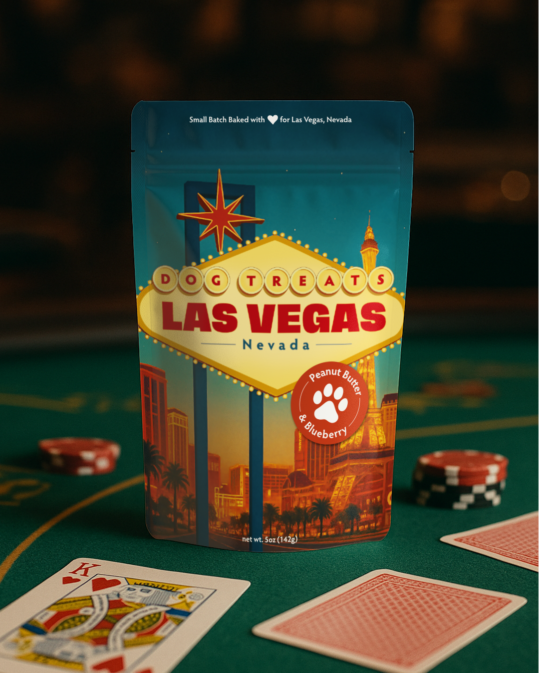 Las Vegas, NV Souvenir Dog Treats - 5oz