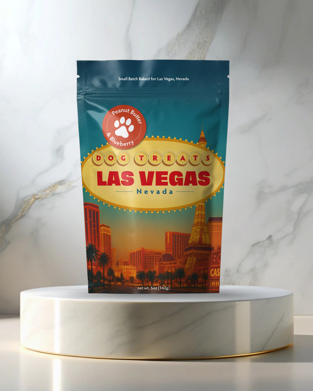Las Vegas, NV Souvenir Dog Treats - 5oz