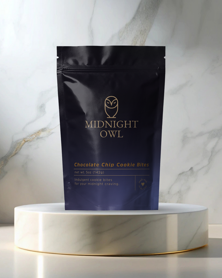 Midnight Owl Chocolate Chip Cookie Bites - 5oz