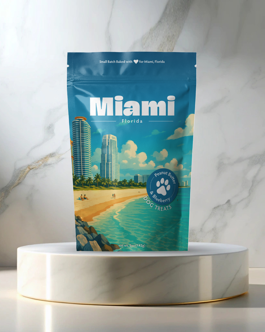 Miami Souvenir Dog Treats - 5oz