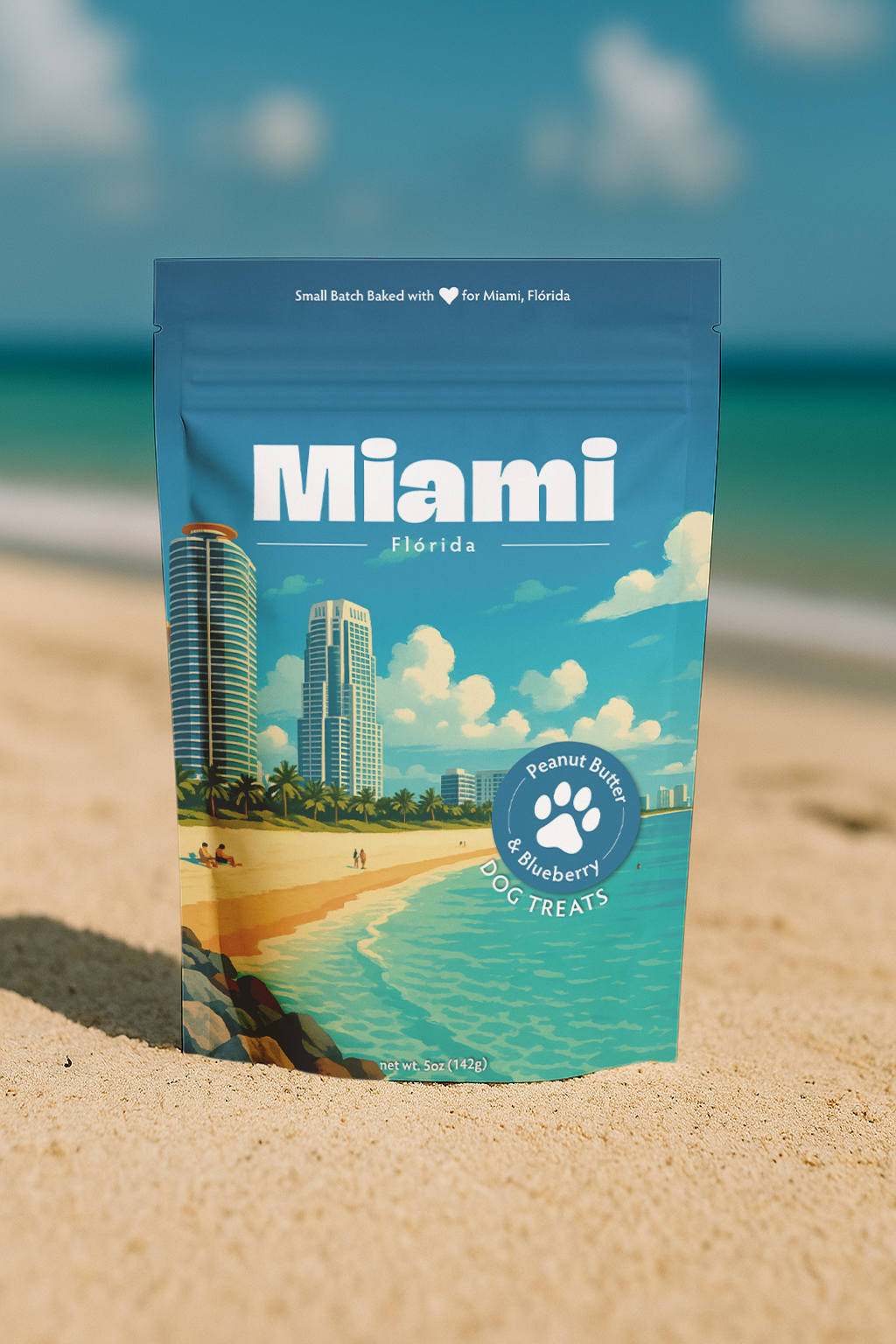 Miami Souvenir Dog Treats - 5oz