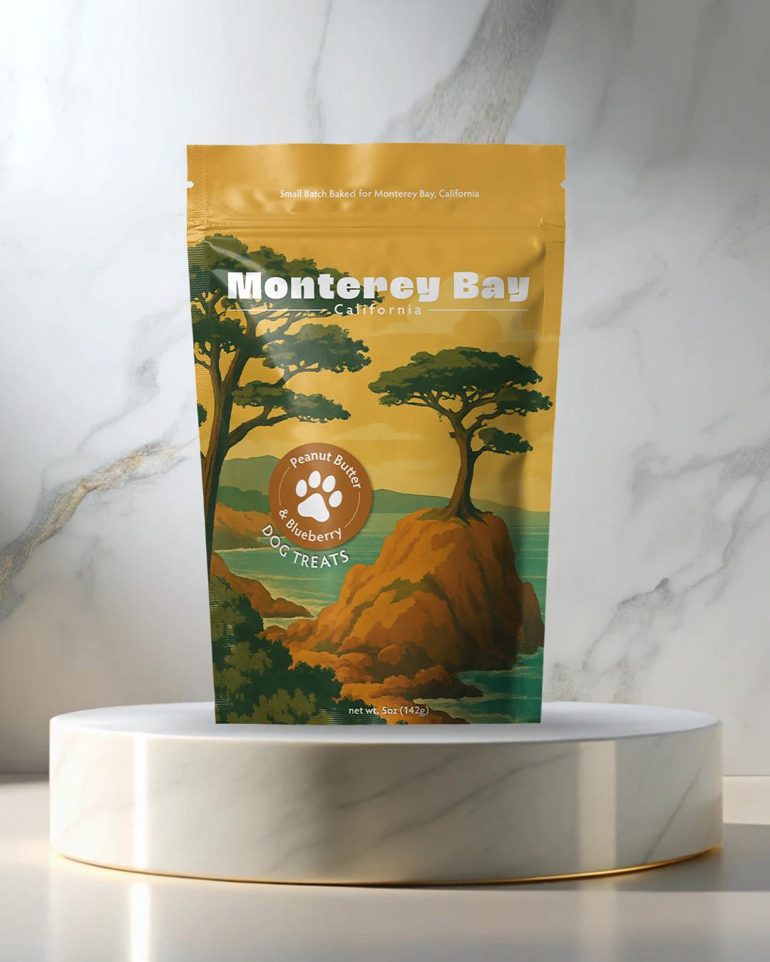 Monterey Bay Winter Souvenir Dog Treats - 5oz