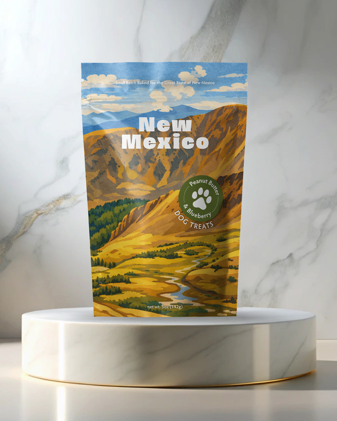 New Mexico (Mountains) Souvenir Dog Treats - 5oz