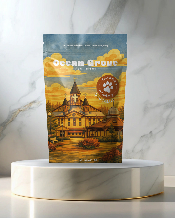 Ocean Grove, NJ Souvenir Dog Treats - 5oz
