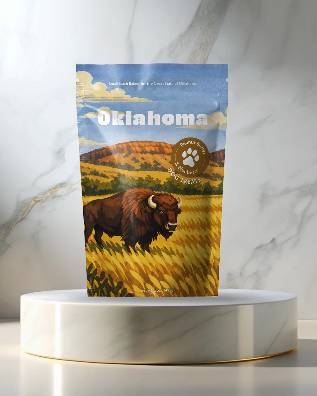 Oklahoma Souvenir Dog Treats - 5oz