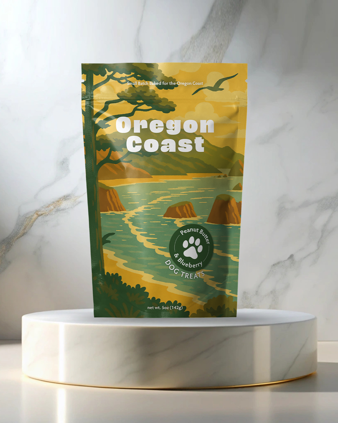 Oregon Coast Souvenir Dog Treats - 5oz