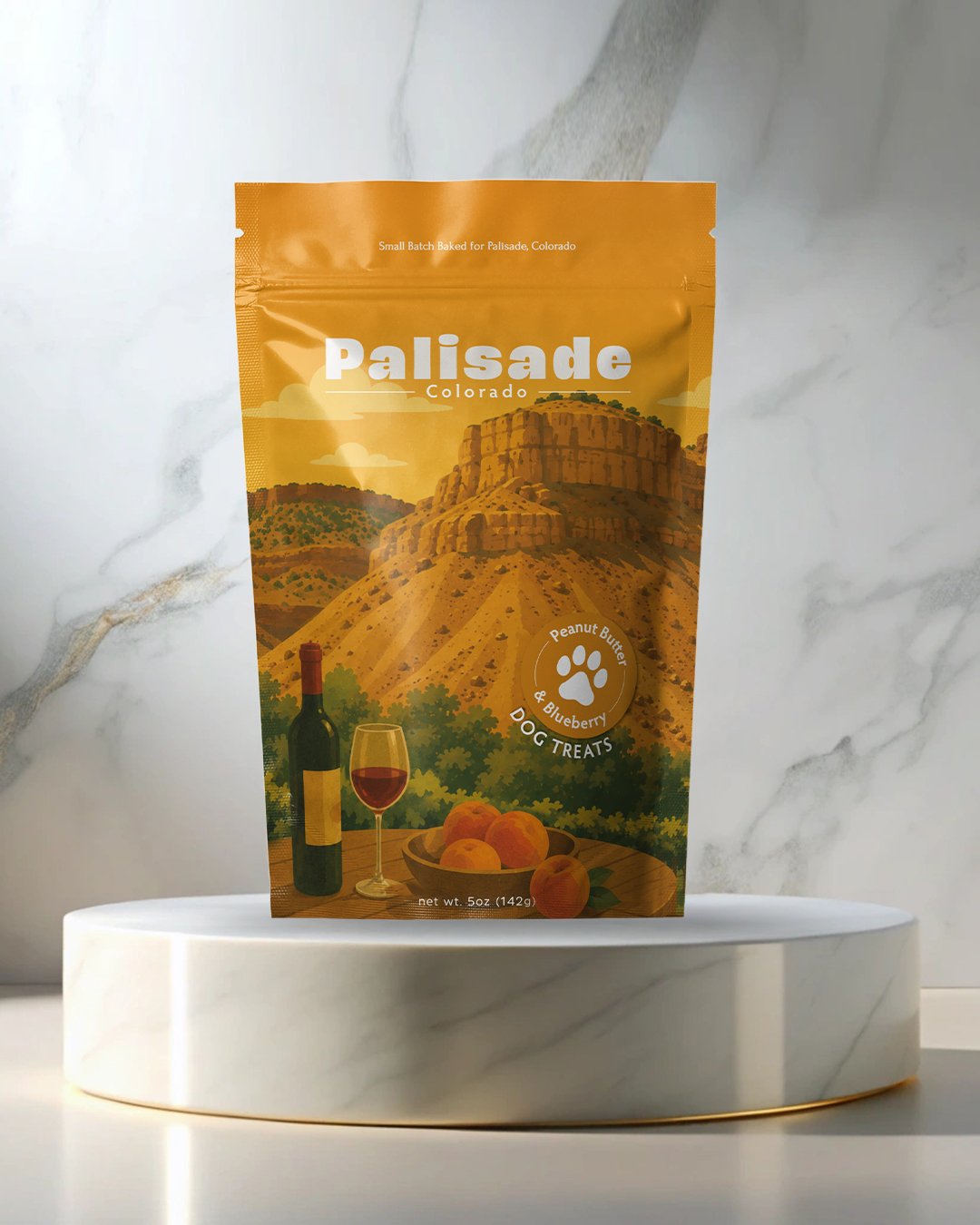 Palisade, CO Souvenir Dog Treats - 5oz
