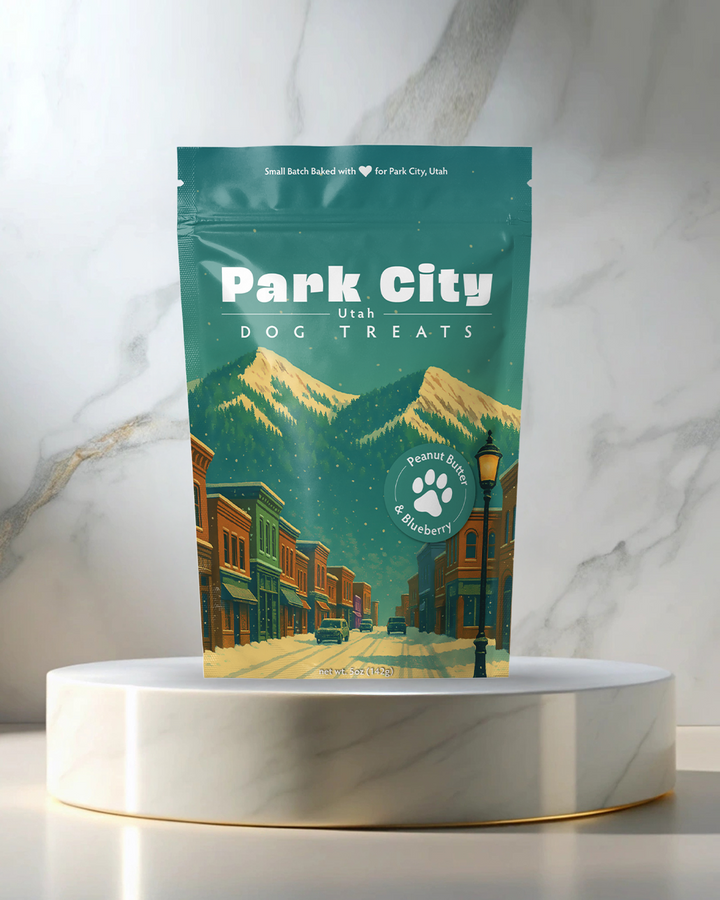Park City, UT Winter Souvenir Dog Treats - 5oz
