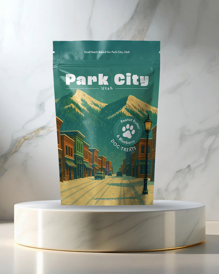 Park City, UT Winter Souvenir Dog Treats - 5oz