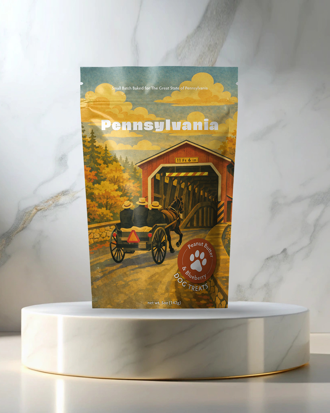 Pennsylvania Souvenir Dog Treats - 5oz