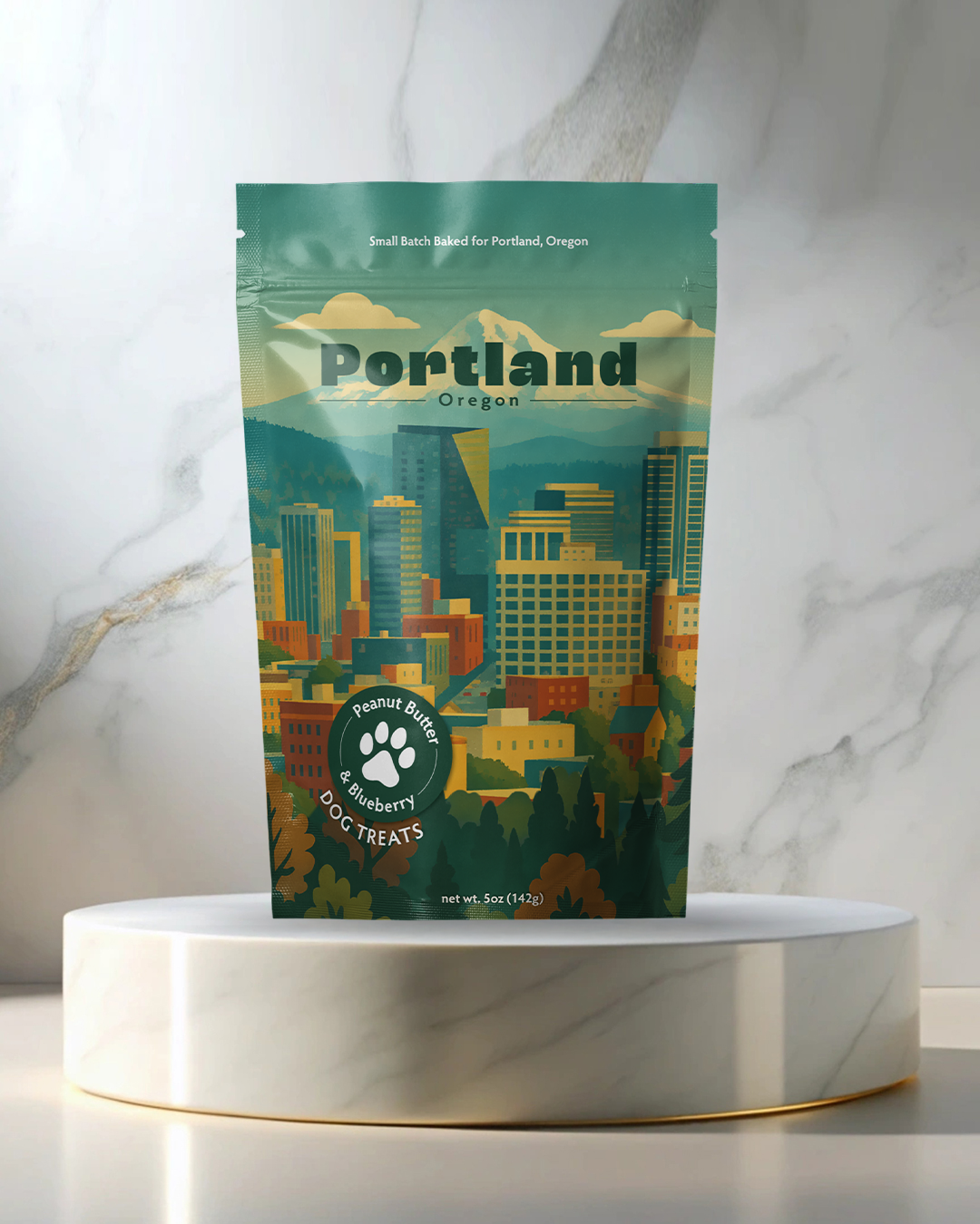 Portland, OR Souvenir Dog Treats - 5oz