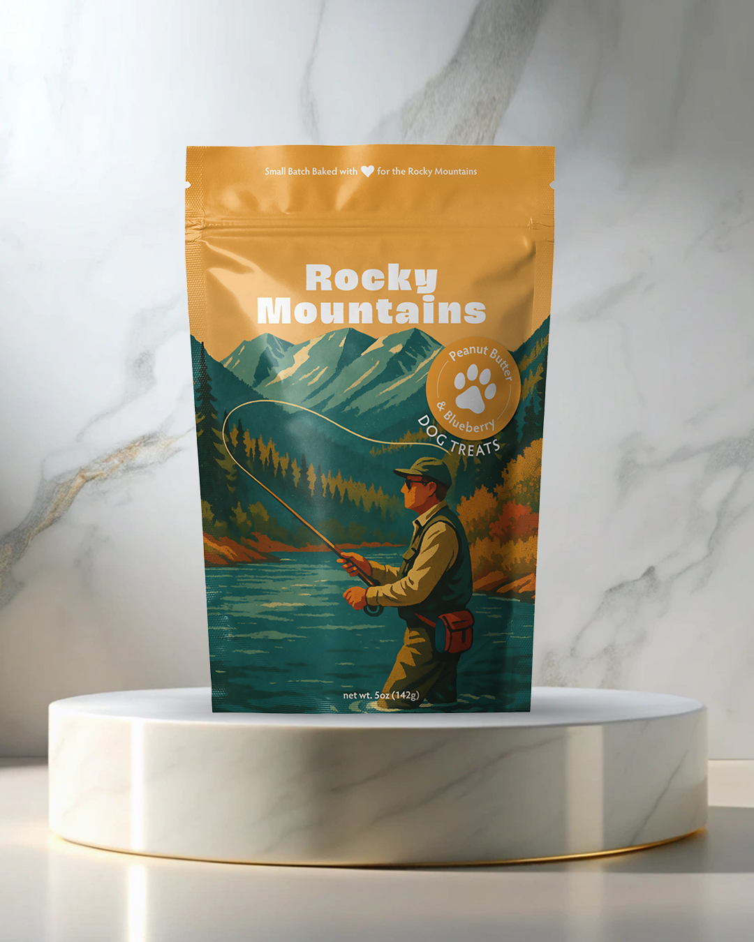 Rocky Mountains Summer Souvenir Dog Treats - 5oz