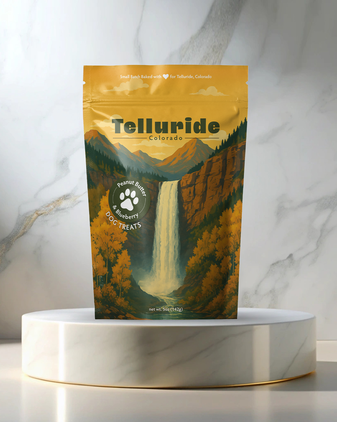 Telluride, CO Summer Souvenir Dog Treats - 5oz